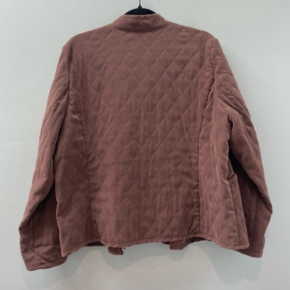 Ladies Vintage Orvis Quilted Brown Bomber Hunting Old English Countryside Jacket - Picture 2 of 10